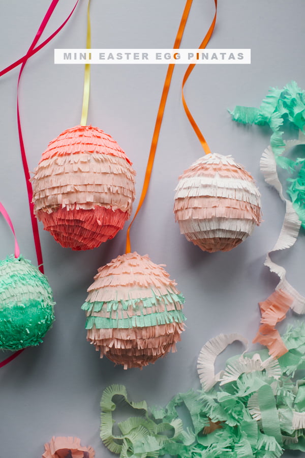 Easter Egg Pinatas by Oh Happy Day, Image copyright: Aubrey Trinnaman