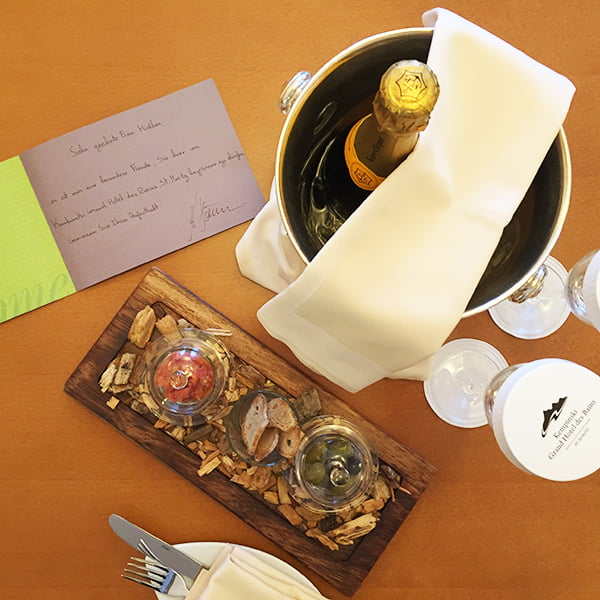 Welcome at the Kempinski St. Moritz