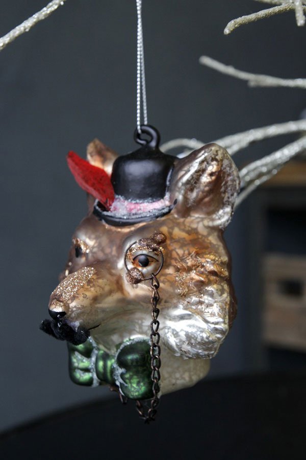 Deko-Flash: Weird and Wonderful Weihnachtsschmuck 11 Baumschmuck Special: Fuchs Glaskugel von Rockett St. George