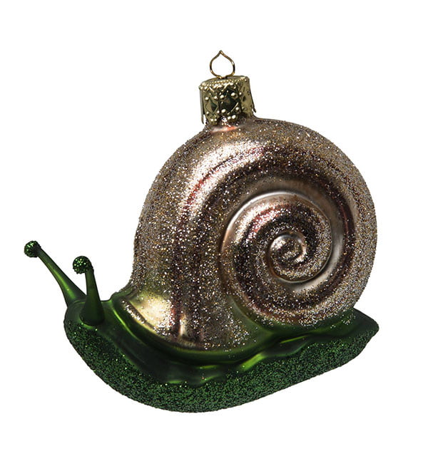 Deko-Flash: Weird and Wonderful Weihnachtsschmuck 22 Snail Christmas Tree ornament by Globus