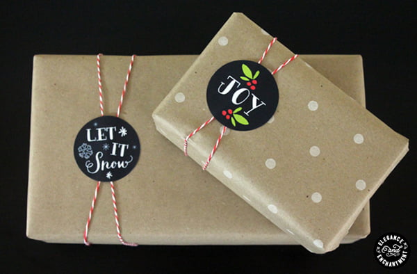 Xmas HolidayStickers EleganceAndEnchantment