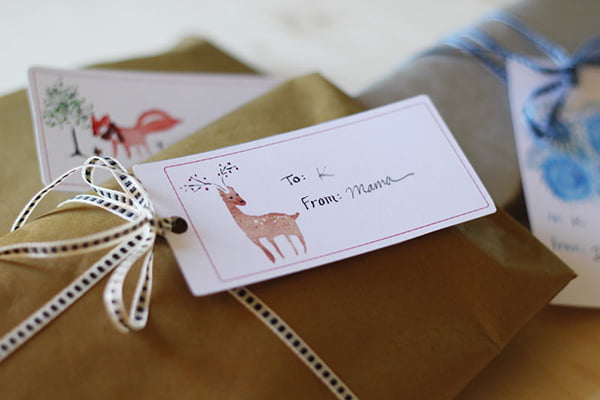 Geschenk Etiketten Weihnachten zum Ausdrucken