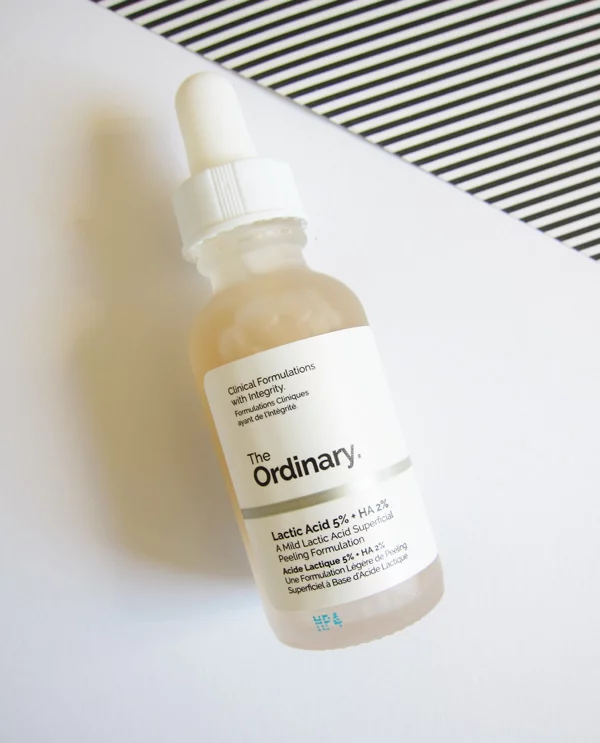 The Ordinary Lactic Acid 5% + HA 2% (Image and Review by Hey Pretty Beauty Blog)