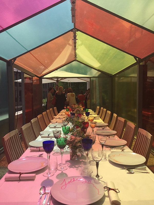 Presse-Launch Twilly d'Hermès in Paris: Lunch-Tisch (Image by Hey Pretty)