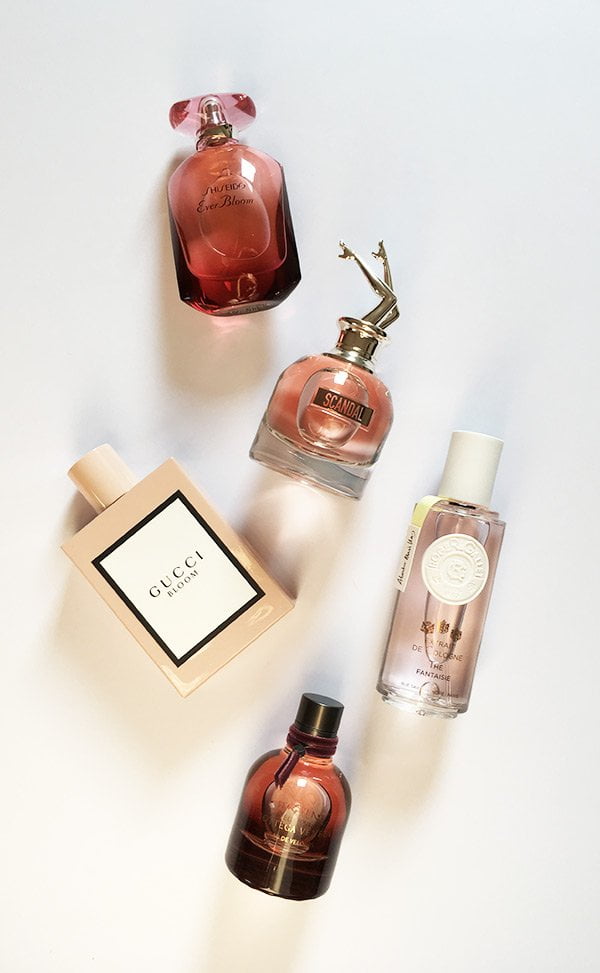 Neue Düfte Herbst 2017: Review Gucci Bloom, Bottega Veneta Eau de Velours, Jean Paul Gaultier Scandal, Roger & Gallet Estrait de Cologne Thé Fantasie und Shiseido Ever Bloom (Image: Hey Pretty)