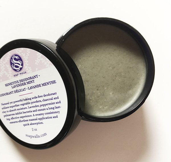 Natural deodorants: Soapwalla Sensitive Deodorant Lavender Mint: Closeup – Review on Hey Pretty Beauty Blog