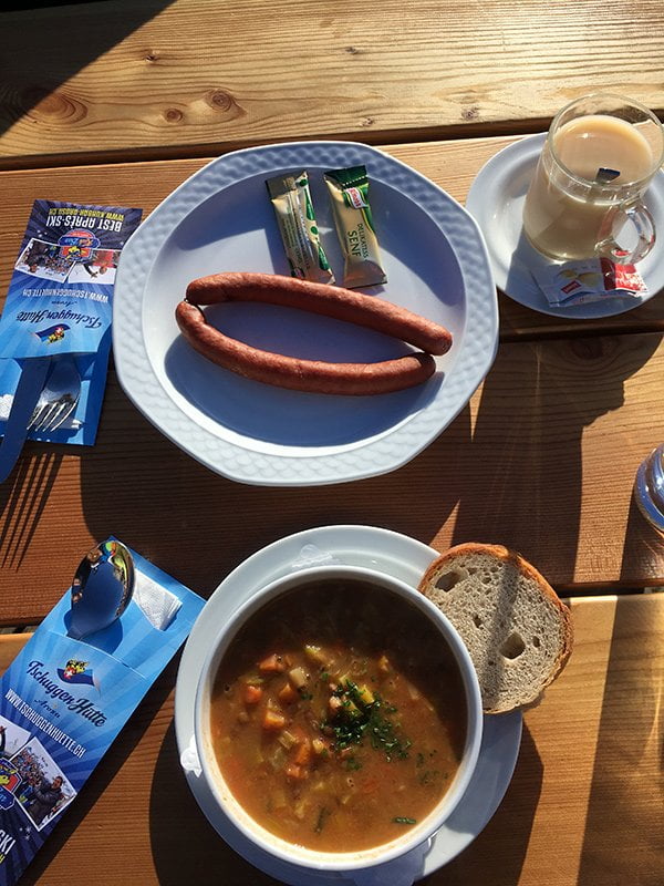Spa Review: Tschuggen Grand Hotel und Valsana Hotel Arosa 7 Arosa 06 Tschuggen Huette Lunch