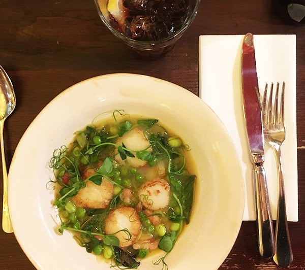 Jakobsmuscheln in Jamie Oliver's Restaurant in Edinburgh (Hey Pretty Review)