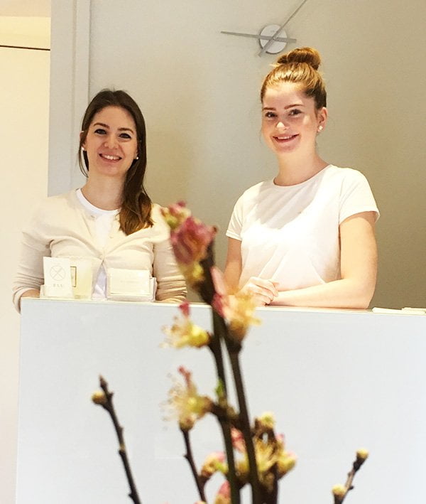 Elu Cosmetics in Zürich: Geschäftsführerin Claudia und Kosmetikerin Jeanis (Hey Pretty Beauty Blog)
