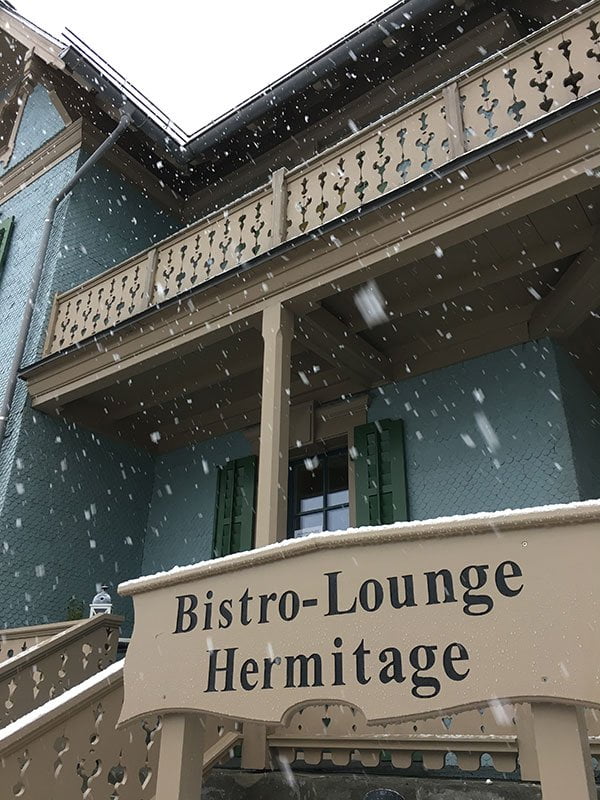 Bistro-Lounge Hermitage (Saunadorf der Tamina Therme in Bad Ragaz)