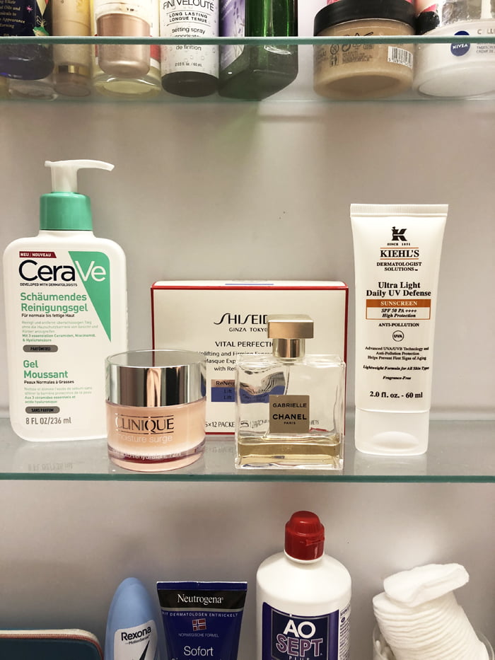 Hey Pretty Show Me Your Badezimmerschränkli Anna von Senger CeraVe Clinique Shiseido Chanel Kiehls
