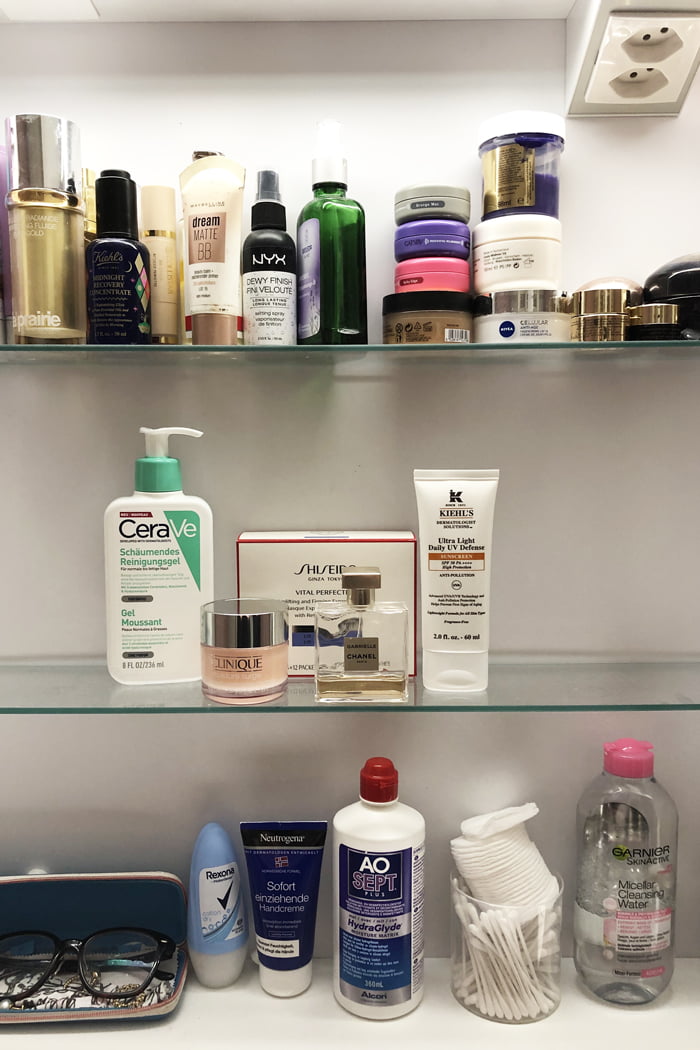 Hey Pretty Show Me Your Badezimmerschränkli Anna von Senger CeraVe Clinique Shiseido Chanel Kiehls