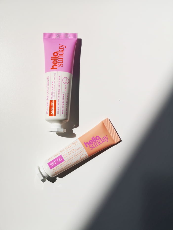 Hey Pretty Beauty Blog Review Hello Sunday Sunscreen SPF The One For Your Hands The One For Your Lips