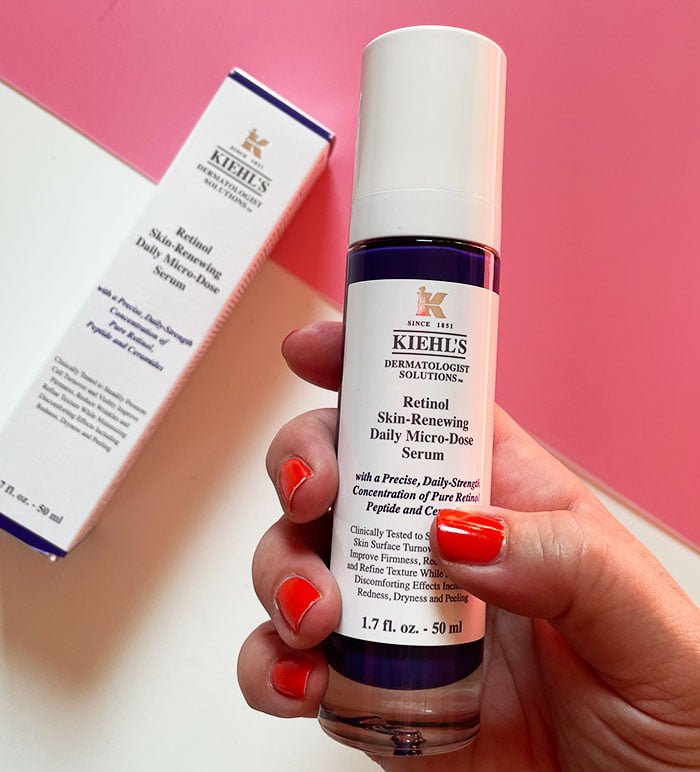 Gewinne das neue Retinol Serum von Kiehl's! 5 Kiehls Retinol Hand