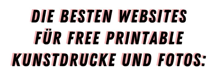 Deine Gratis Gallery Wall: Neue Free Printable Wandbilder 29 Titel BesteWebsites