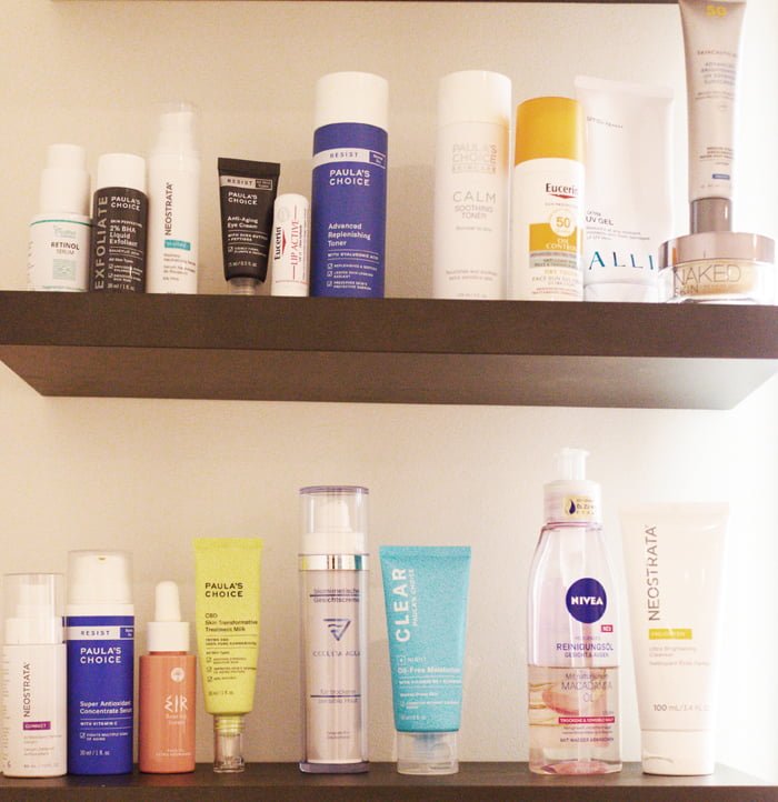 Hey Pretty Beauty Blog Show Me Your Badezimmerschränkli Marek Skinci Dirty Beauty Talk Paula's Choice Neostrata Eucerin Nivea Colibri Occulta Aqua