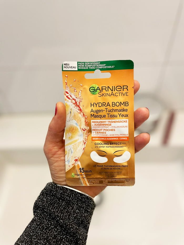 Hey Pretty Beauty Blog Beautyfavourites 2021 Garnier Hydra Bomb Augen Tuchmaske