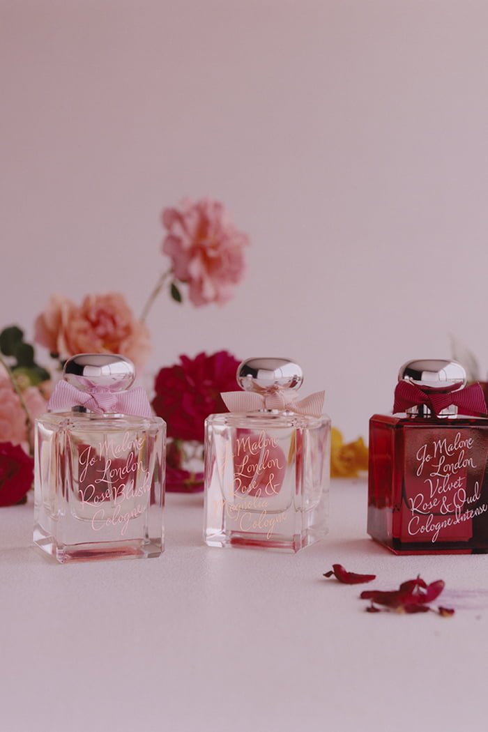 Hey Pretty Beauty Blog Jo Malone Roses Collection Red Roses Velvet Rose Oud Rose Magnolia Rose Blush Cologne Home Candle Diffuser Cologne Intense Limited Edition