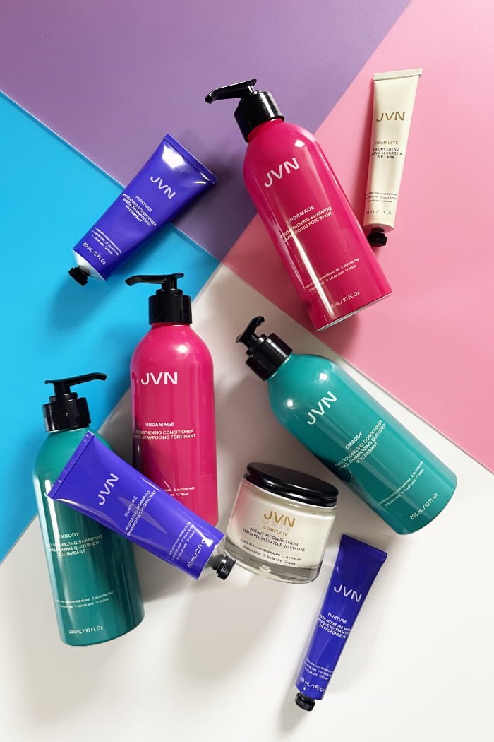 Hey Pretty Beauty Blog Review JVN Hair Jonathan Van Ness Undamage Embody Nurture Complete Shampoo Conditioner Hair Serum Air Dry Cream Hair Mask Hemisqualane