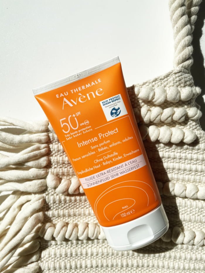 Hey Pretty Beauty Blog Sonnenschutz Sunscreen SPF Body Körper Avene Intense Protect Fluide 50