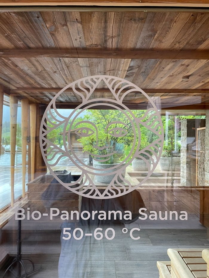Sonnenalp Spa BioSauna Window