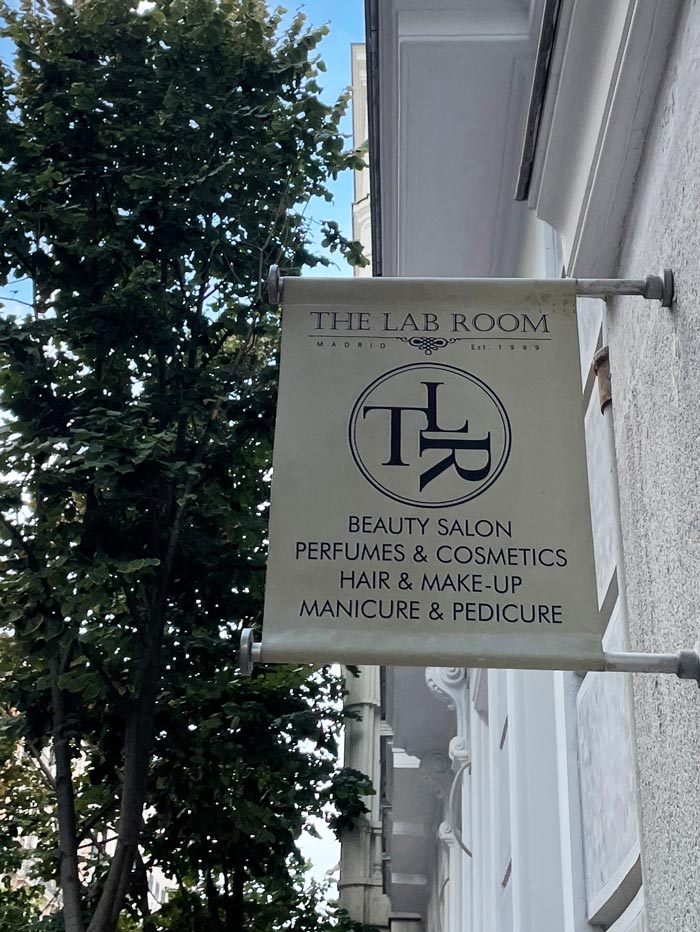 Spa Review auf Spanisch: The Lab Room in Madrid 1 TheLabRoom Aussen Schild