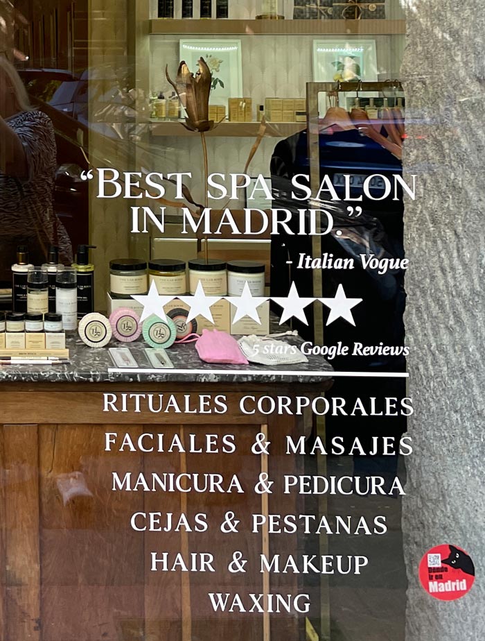 Spa Review auf Spanisch: The Lab Room in Madrid 3 TheLabRoom Spa WindowBestSpa