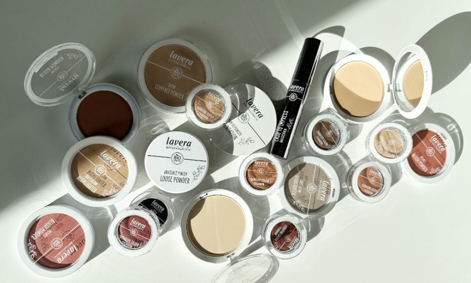 Hey Pretty Beauty Blog Lavera Naturkosmetik Make-up Neuheiten Cream Foundation Compact Powder Blush Highlighter Eyeshadow Mascara Loose Powder
