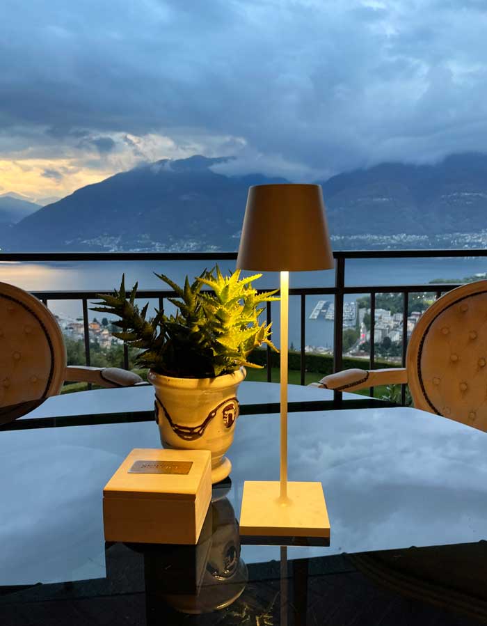 Spa Review zum Frühlingsbeginn: Villa Orselina in Locarno 44 Orselina Essen DinnerView