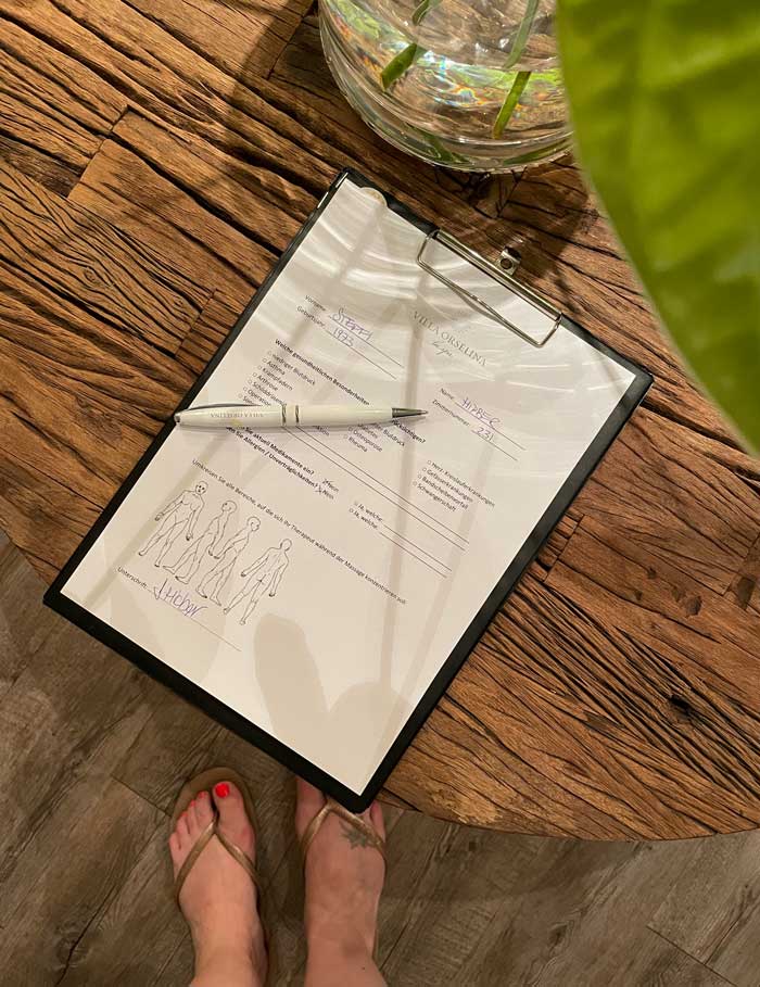 Spa Review zum Frühlingsbeginn: Villa Orselina in Locarno 34 Orselina Spa Treatment Zettel