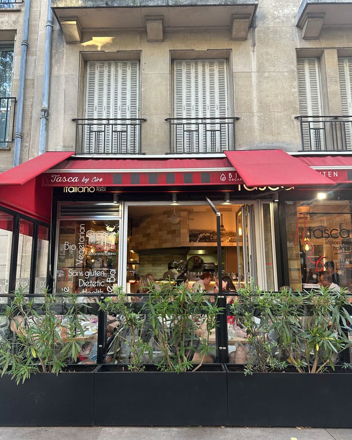 Der grosse Glutenfrei in Paris-Guide 2025: Die besten Adressen 74 Tasca Aussen