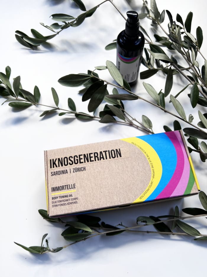 Nachhaltige Hautpflege aus Sardinien, verwurzelt in Zürich: IKNOSGENERATION 9 Hey Pretty Beauty Blog Review Brand Love Iknosgeneration Sardinia Zürich Blue Zone Immortelle Restorative Facial Oil Body Toning Oil