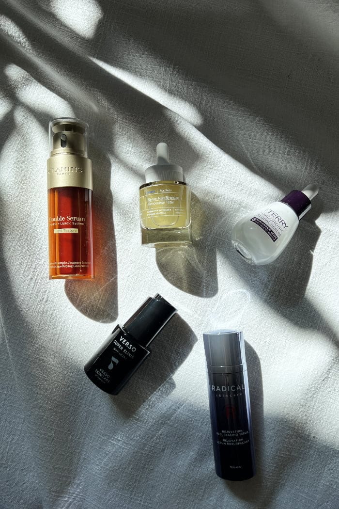 Hey Pretty Beauty Magazine Blog Review Super Seren Serums Clarins Korres Verso By Terry Radical