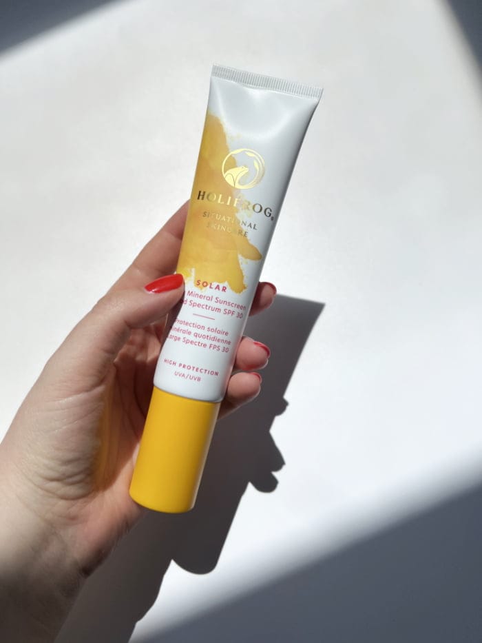 Hey Pretty Beauty Blog Beauy Magazine Review SPF Sunscreen Sonnenschutz Face Gesicht Roundup 2023 Holifrog Solar Daily Mineral Sunscreen SPF 30