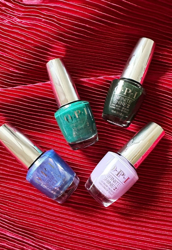 OPI Xmas 2023 GreensBlues Flaschen