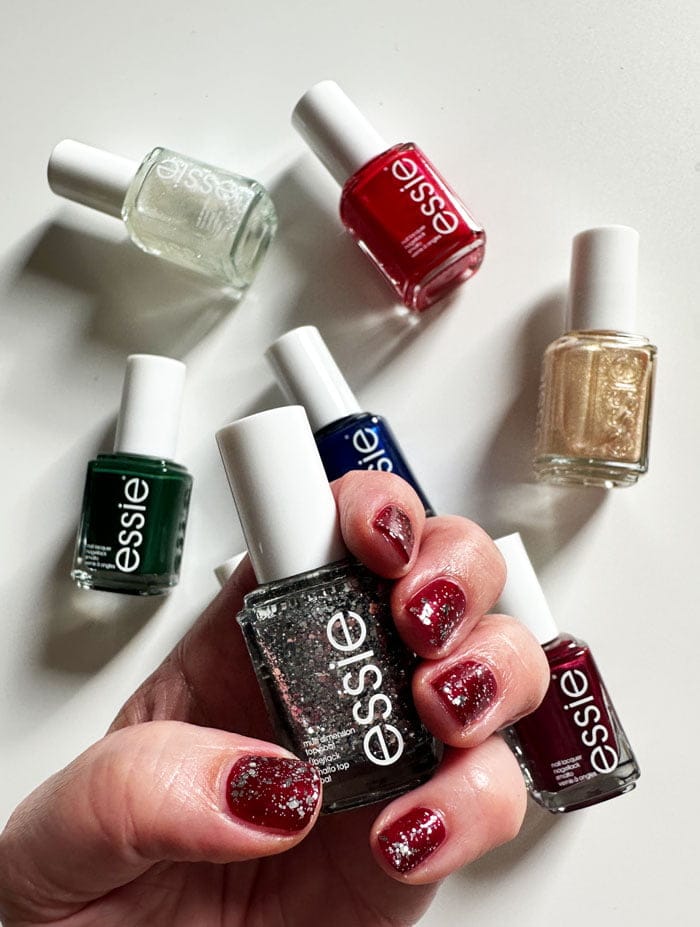 Essie Xmas 2023 Swatch OnWhite