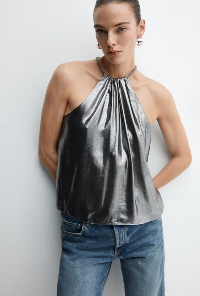 Fashion Flash: 18 Silvester Outfits mit Glitzergarantie 12 Glitzer Mango Top