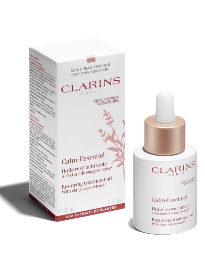 Das Hey Pretty Beauty-ABC: Winter Skincare 4 Hey Pretty Beauty-ABC Beauty Blog Magazine Skincare Tipps Winter Skin Trockene Haut Winterpflege Clarins Calm-Essentiel Restoring Treatment Oil