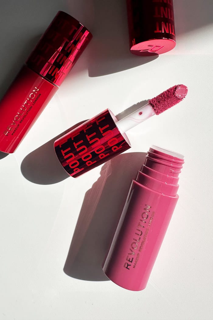Makeup Revolution Pout Tint Lip & Cheek Tint: Die Mother-Daughter-Swatchparty 12 PoutTint MadAboutMauve