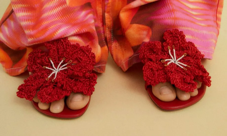 Sandalen Teaser MangoRot