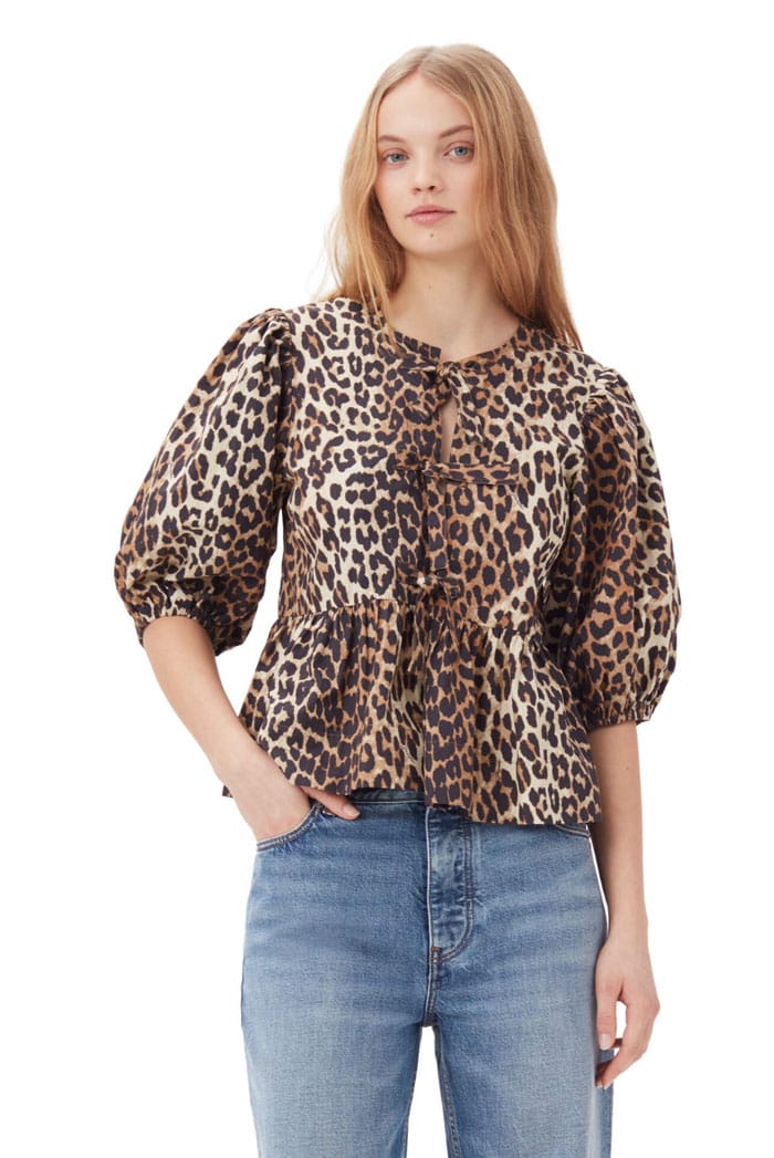 PlusSize Ganni LeoBluse