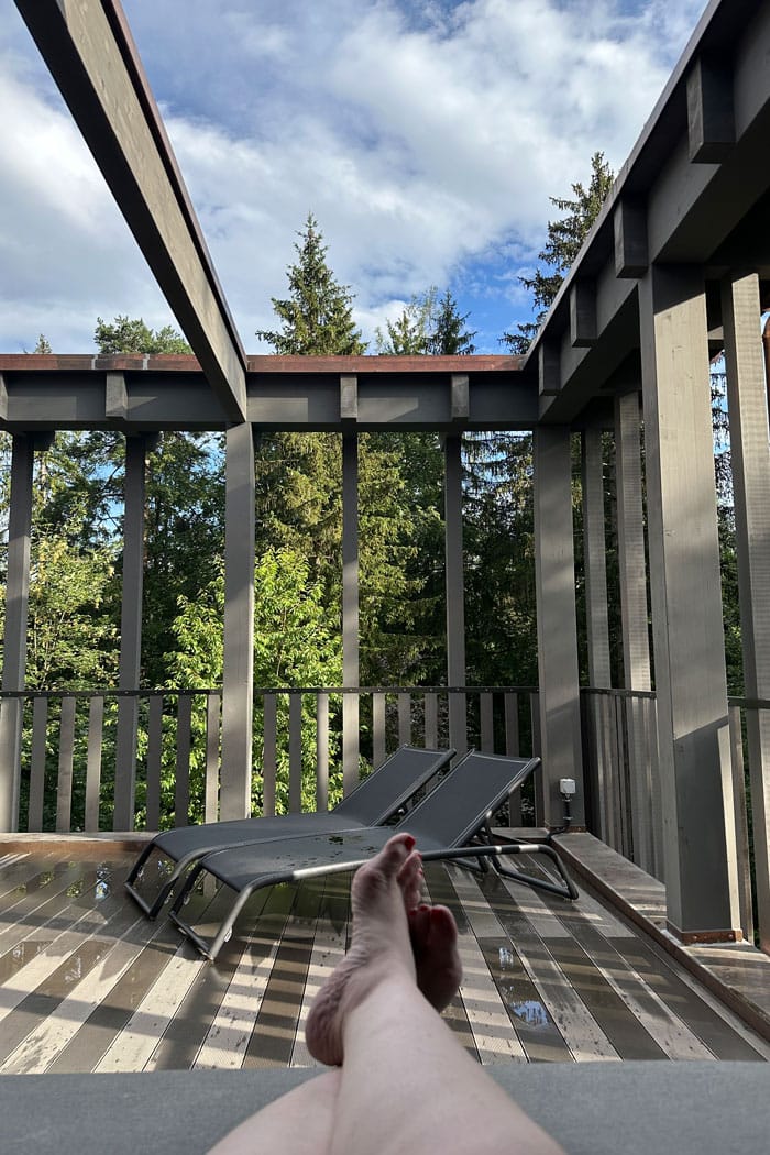 Spa Review: Alpines Wellness-Weekend im Schweizerhof Flims 28 Schweizerhof Flims Spa Pergola View