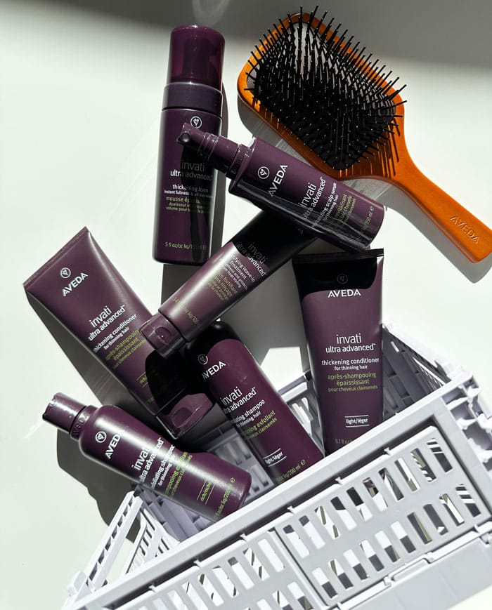 Aveda Invati Ultra Advanced: Weniger Haarausfall, mehr Glanz 1 Moodbild Haufen easer Aveda InvatiUltra Advanced