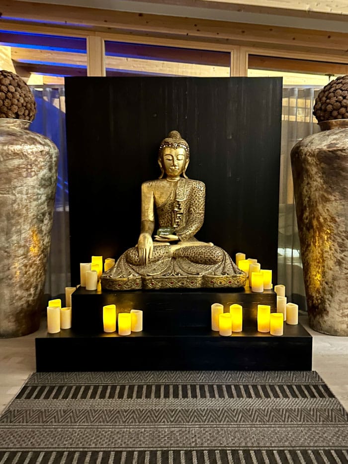 Spa Review: HUBERTUS Mountain Refugio Allgäu 23 Hubertus Spa Buddha