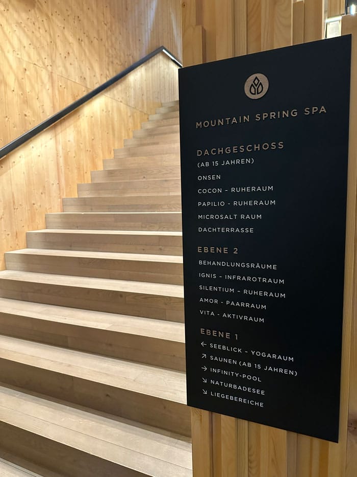 Spa Review: HUBERTUS Mountain Refugio Allgäu 14 Hubertus Spa Wegweiser