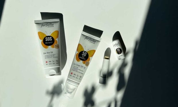 farfalla Sun Care: Die neue Sun Cream SPF 50, After Sun und Lip Stick in der Hey Pretty Review!