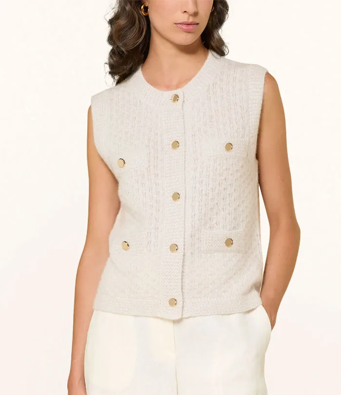 Pulli Weste Glitzer