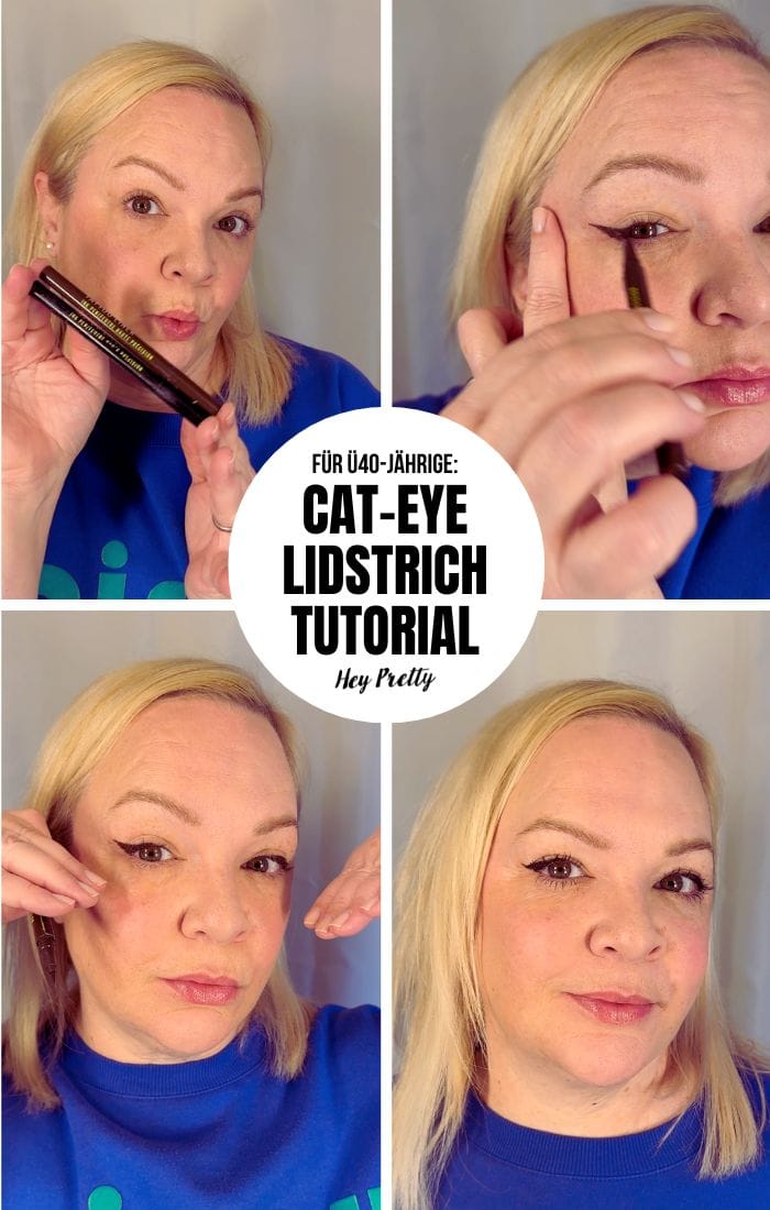 Cat Eye Lidstrich Tutorial: Das ultimative Tutorial für Ü40-jährige 11 Eyeliner Closer Collage