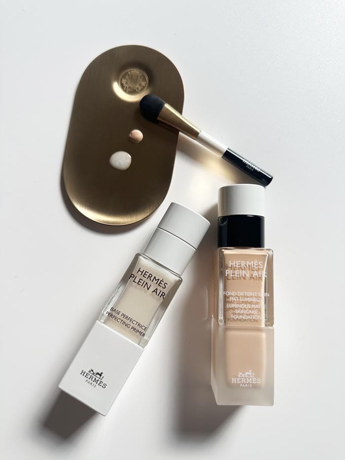 hermes plein air foundation palette with products
