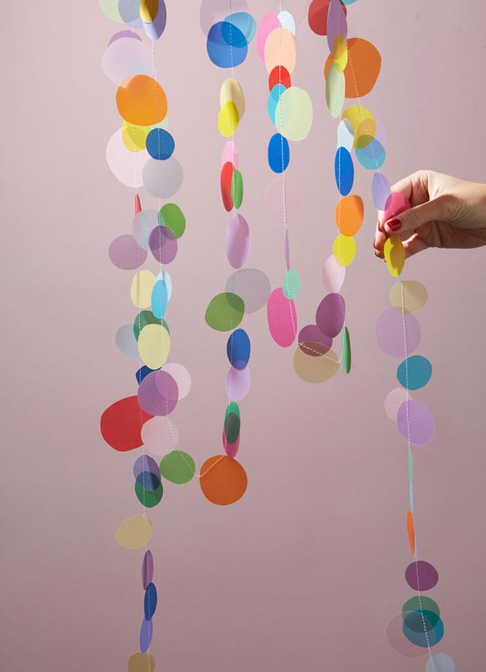 DIY Ideen für den Frühling: 10 schöne Projekte auf Pinterest 10 diy confetti girlande we like mondays 1